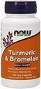 Ahora Turmeric " Bromelain, 90 cápsulas vegetarianas