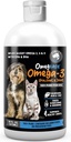 Omegease Fish Oil for Dogs & Cats - Finest for Pets Omega 3 for Cats & Dogs - Suplemento para la piel " Coat, picazón, cama, articulaciones " Immune Health - 100% Pure Omega Fish Oil with EPA " DHA (16 oz)