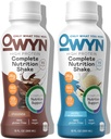 OWYN Sólo lo que necesita Alta Proteína Planta Basada Completa Afeitado de Nutrición, Chocolate y Vainilla Variedad Pack, 12 Fl Oz (12 Pack)