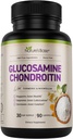 Base de la naturaleza Glucosamine Chondroitin MSM Collagen - Soporte Conjunto Suplemento de Movilidad, Flexibilidad, & Comfort - con Turmeric, Boswellia - para Hombres &amp; Mujeres - 90 cápsulas
