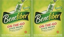 Benefiber Stick Pack Fiber Suplemento, Sabor Libre, Dissolves Completamente 28-4g(0.14oz) 2PACK TOTAL 56 STICKs