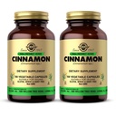 Solgar Cinnamon - 100 Vegetable Capsules, Pack of 2 - Full Potency (FP) - Non-GMO, Vegan, Gluten Free, Dairy Free, Kosher - 200 Total Servings