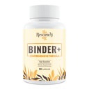 Suplemento Detox Binder – Charcoal Activado, Zeolite, Bentonite Clay, Milk Thistle, Proprietary Blends - Liver & Gut, Max Absorption, 90 Vegan Capsules
