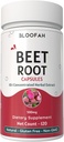Beet Root Capsules 500mg ← Concentrado 10:1 Extracto Beta vulgaris ¦ Suplemento Natural Herbal Silencio No Gluten-Free TEN No Artificial Additives TEN Easy to Swallow (120 Conde (Pack of 1))