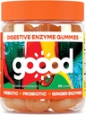 Goood Probiotic " Prebiotic Gummies - Probiotic Gummies for Women &amp; Men with Digestive Enzyme - Sugar Free Kids Probiotic Gummies - Non-GMO " Vegan Fiber Gummies for Bloating Relief - Lemon Flavor