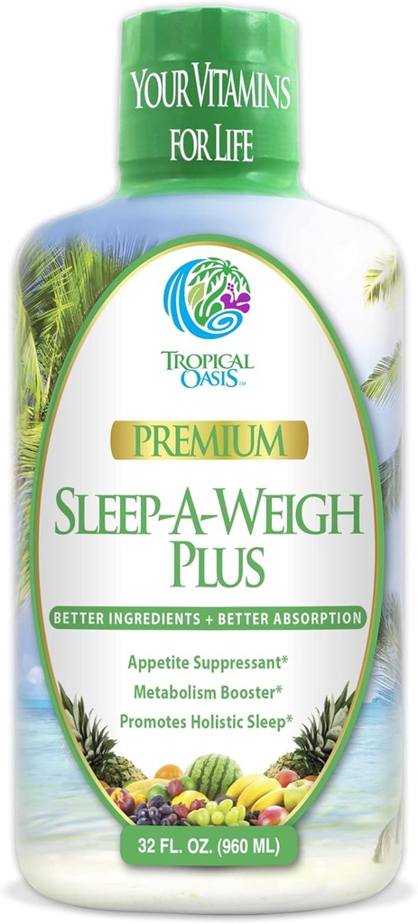 Sleep-A-Weigh Plus ← L-Carnitina, L-Lysine, Tonalin CLA, Apple Cider Vinegar, 5-HTP, Vitaminas ← No-GMO TENIDO 32 Serv