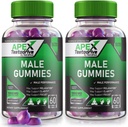 (2 Pack) Apex Testodrive, Apex Testodrive Suplemento dietético para hombres, Apex Testodrive Won All-Natural Formula para el bienestar general y rendimiento de pico, Apex Testo Drive Gomitas Review (120 Gummies)