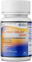Levocetirizine Dihydrochloride 5mg USP Tablets, 24 hours Alergy Relief Non-Drowsy Antihistamine, 180 Count