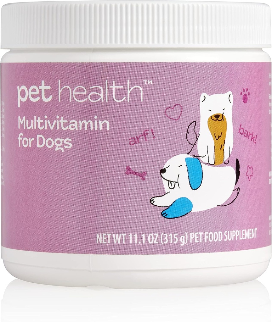Pet Health Multivitamin Fórmula para perros, promueve la piel saludable " Cuna, crecimiento saludable, huesos fuertes " , apoya el sistema inmunológico, Market America (90 servidumbres)
