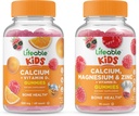 Calcio habitable con vitamina D niños + magnesio de calcio &amp; niños cinc, manjar de gummies - Gran Cata, Suplemento de vitaminas, Gluten Gratis, GMO Gratis, Chewable Gummy