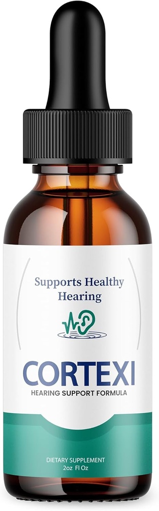 (Official) Cortexi Tinnitus Treatment Hearing Support with Chromium, Grape Seed, Astragalus, Maca Root - Cortexi Hearing Support Drops Supplement, Cortexi Tinnitus Treatment Ringing Ears (1 Bottle)