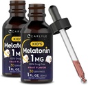 Carlyle Kids Melatonin Liquid TENIDO 1 fl oz TENIDO Two Pack ← Fruit Flavor tóxico Drug Free Children