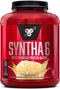 BSN SYNTHA-6 Whey Protein Powder, Micellar Casein, Milk Protein Isolate Powder, Vanilla Ice Cream, 5 libras, 48 piezas (Pack of 1) - Paquete Mayo Vary