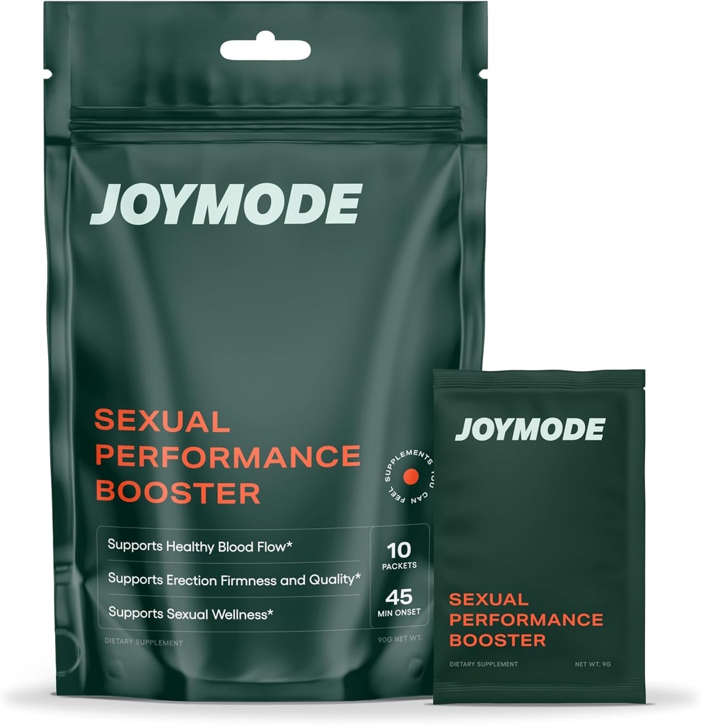 JOYMODE Performance Booster w/Arginine Nitrate, L-Citrulline, Vitamin C, & Ginseng - Supports Nitric Oxide Blood Flow and Erection Quality