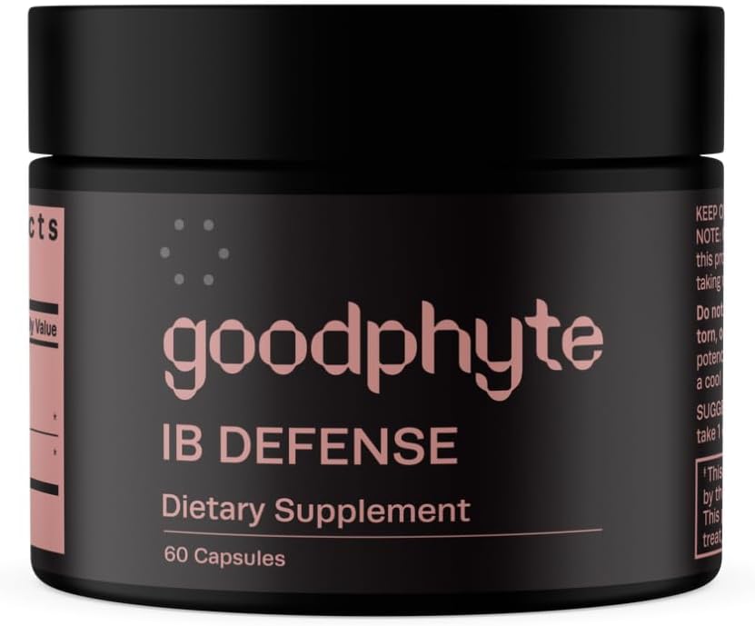 Goodphyte ← Defensa del IB Suplemento dietético Silencio 60 cápsulas ← Naturalmente Ocultar enzimas que regulan la digestión ← Premium All Natural Relief from IBS, Constipation, Bloating, Gas, " Indigestión