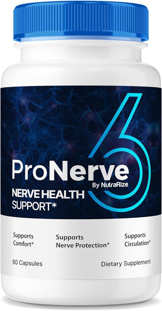 NutraRize ProNerve6 Neuropathy, ProNerve 6 Nerve Support Supplement, Pro Nerve 6 Capsules, ProNerve6 Pastillas Reviews (60 Capsules)