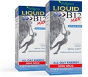 Wellgenix B12 Max Liquid - Vitamina B6, B12 &amp; Folate-High Absorption - Cardiovascular Health, Mental Clarity, Energy Boost &amp; Weight Pérdida - 1.75oz, 2 Pack