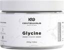 Glycine Powder 250g ← Aminoácidos no esenciales Suplemento para la recuperación de músculos después del entrenamiento, la digestión, la ayuda al sueño + Más - Vegan, Additive-Free, Third-Party Tested  Centenarius Nutrition