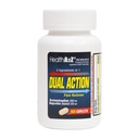 HealthA2Z® Dual Action Pain Relief ← Acetaminophen 250mg &amp; Ibuprofen (NSAID) 125mg ← Contiene dos medicamentos  durable Relief from Headache, Fever & Backache (150 cápsulas)