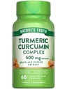 Verdad Turmeric Curcumin with Black Pepper Extract TEN 500mg TEN 60 cápsulas ANTE NO GMO Y Gluten Suplemento Complejo Libre