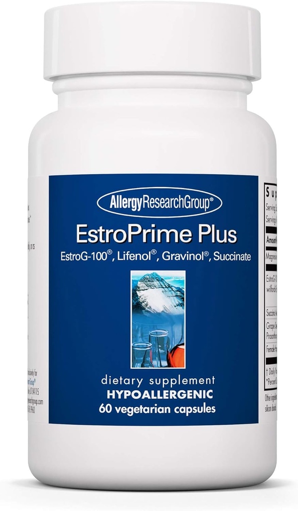 Grupo de Investigación de Alergia Flashes No Más Suplemento - Apoyo a la menopausia para Mujeres, Estrógeno, Alivio de la menopausia, para Flashes calientes &amp; Night Sweats - 60 Cuenta
