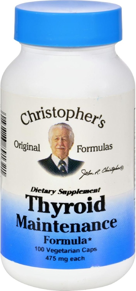 Christopher's Thyroid Maintenance - 485 mg - 100 cápsulas vegetarianas