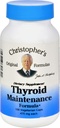 Christopher's Thyroid Maintenance - 485 mg - 100 cápsulas vegetarianas