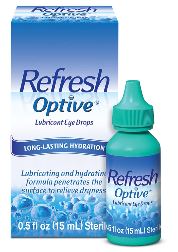 Refresh Optive Lubricant Eye Drops, 0,5 Fl Oz Sterile