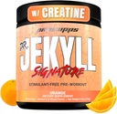 PROSUPPS Dr. Jekyll Signature Pre Workout Powder with Creatine - Stim-Free Preworkout Supports Muscle Volume & Endurance - Caffeine-Free Gym & Fitness Supplements (Orange, 30 Servings)