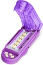 ONE PIX Pill Cutter Splitter for Small and Tiny Pills, Multiple Pills Cutting at a time in Half with Hidden Sharp Acero inoxidable Blade, Purple