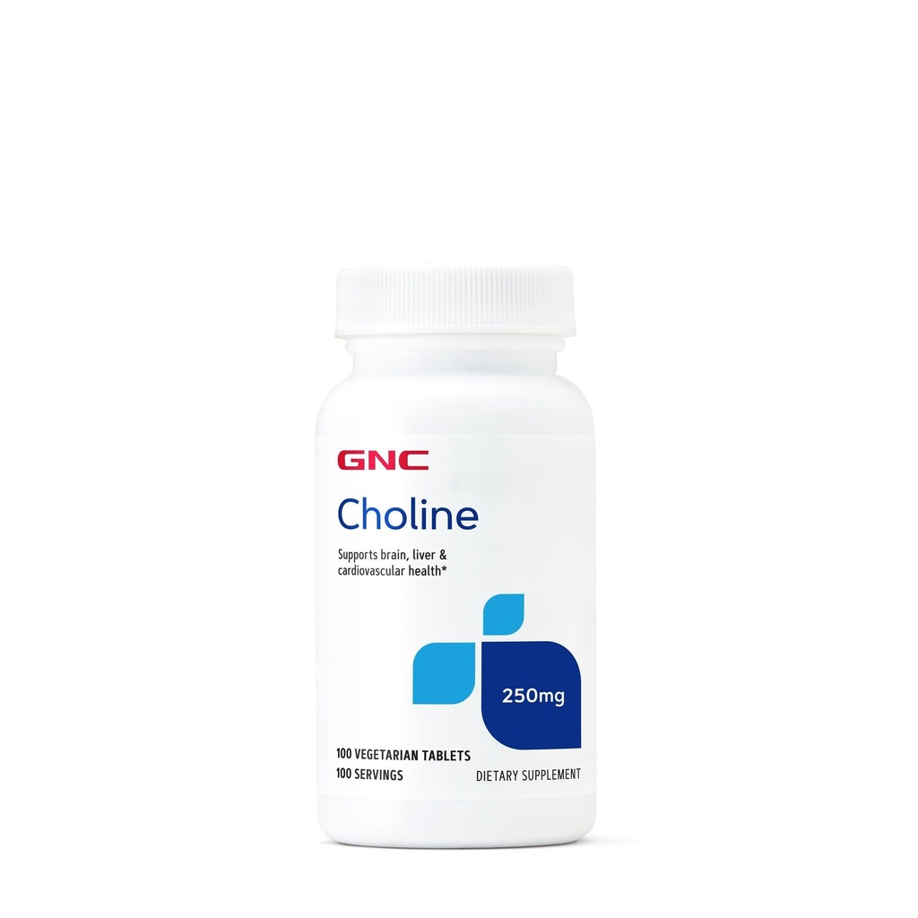 GNC Choline 250mg ← Apoya Cerebro, Vida y Salud Cardiovascular