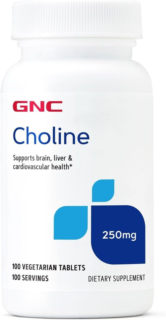 GNC Choline 250mg ← Apoya Cerebro, Vida y Salud Cardiovascular