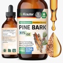 BIO KRAUTER Pine Bark Extract - Rich in Antioxidants Liquid Supplement - 400 mg French Maritime Pine Bark Extract Drops - Vegan, Alcohol & Sugar Free - 4 Fl Oz