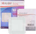 Vestido de la isla HEALQU - 4"x4", 30 Conde - Pulseras de Gauze Fronteriza Afiladas individualmente, Resistente al agua, Respaldo no tejido - Vestido suave y respirable para primeros auxilios y médicos