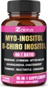 Zolotus Myo-Inositol & D-Chiro Inositol Ideal Ratio Inositol Supplement with Bitter Melon, Milk Thistle, Turmeric, Gymnema, Chasteberry, Ceylon Cinnamon, Ashwagandha, Berberine - 90 Capsules
