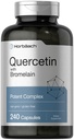 Horbäach Quercetin with Bromelain Supplement TEN 240 Capsules ← Non-GMO y Gluten Free