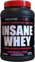 Insane Labz Insane Whey,100% Muscle Building Whey Protein, BCAA Amino Profile, Mass Gainer, Meal Replacement (Strawberries & Cream, 30 Servings)