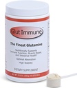 Glut Immune The Finest Glutamine Powder Dairy-Free 300g Bien Sabiduría, Naturalmente Superior Covalent Bonded Glutamine Suplemento para Gut Health, Immune Focus &amp; Recuperación con 60 Servings