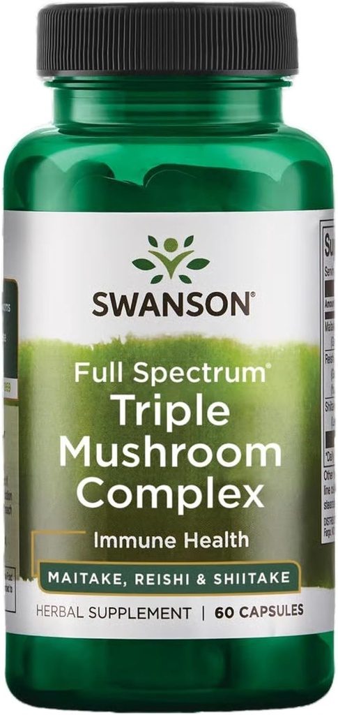 Swanson Full Spectrum Triple Complejo de Mushroom 60 cápsulas