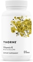 Thorne Research - 3-K Complete - Vitamins K1 and K2 for Heart and Bone Support - 60 Capsules