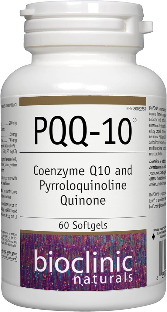 Bioclinic Naturals -  CerebroVital PQQ-10 60 softgels