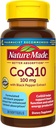 Nature Made CoQ10 100mg con extracto de cobre negro para la absorción de nutrientes mejorada, suplemento dietético para el apoyo a la salud cardíaca, 30 Softgels, 30 Day Supply