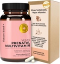 Vitamina Prenatal Vegana Futuro con DHA " L-Methylfolate en botella de vidrio - Suplemento de Folato Prenatal para Mujeres con Vitamina D " E, Hierro " Biotina - Libre de gluten, No GMO (60ct)