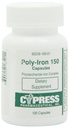 Suplemento dietético - Poly Iron Capsules 150 mg (100 caps por botella) por Cypress Pharmaceutical #185-01 (2 Botellas de 100 caps)