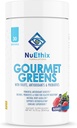 NuEthix Fórmulas Gourmet Greens Beber Powder Suplemento dietético con Frutas y Superalimentos Vegetal y Probióticos, Berry, 30 Servimientos