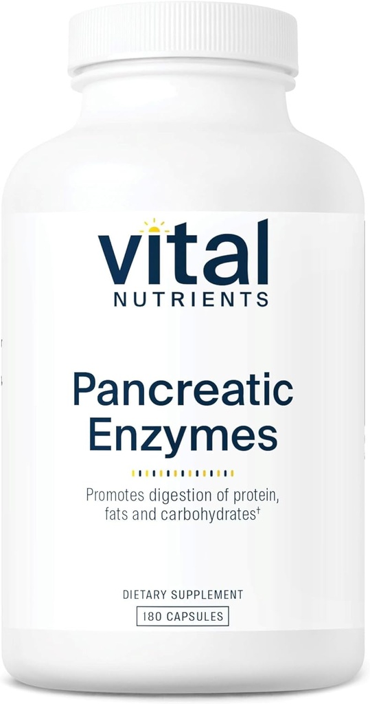 Vital Nutrients Pancreatic Enzymes 1000mg (Full Strength)