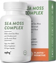 sapling Sea Moss Complex - Organic Irish Sea Moss, Organic Bladderwrack, Organic Burdock Root - Wildcrafted Sea Mos Capsules. Vegan y Non-GMO (60 Cuenta (Pack of 1))
