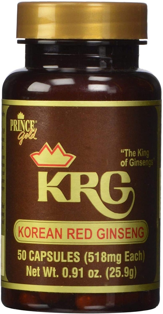Prince of Peace Korean Red Ginseng Capsules, 50 Conde
