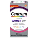 Centrum Silver Mujer Multivitamina para Mujer 50 Plus, Multivitamina/Multimineral Suplemento con Vitamina D3, B Vitaminas, Ingredientes no transgénicos, soporta memoria y cognición en adultos mayores - 65 Ct