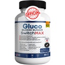 Gluco Blood Sugar Switch Max All Natural Formula to Maintain Healthy Levels, Maximum Strength Daily Formula Blood Reviews (1 Pack - 60 cápsulas)